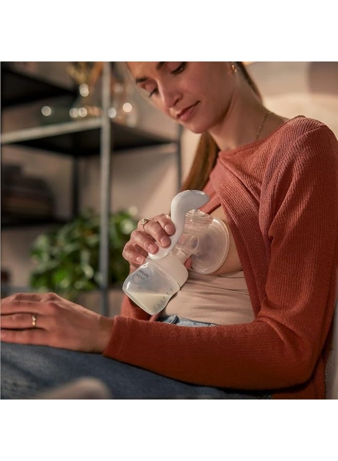 Avent Philips Avent Manual Breast Pump - Easy Pumping, with Natural Motion Technology, BPA-Free Transparent - Image 4